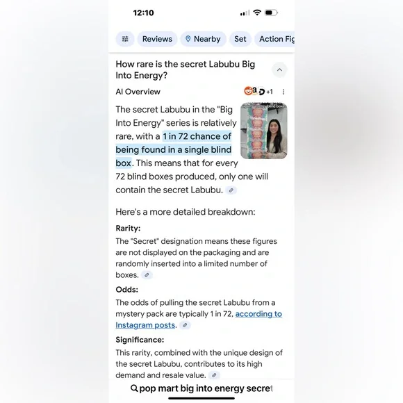 Pop Mart Labubu Big Into Energy Figure - Secret Edition AUTHENTIC NEW IN BOX - Picture 8 of 10